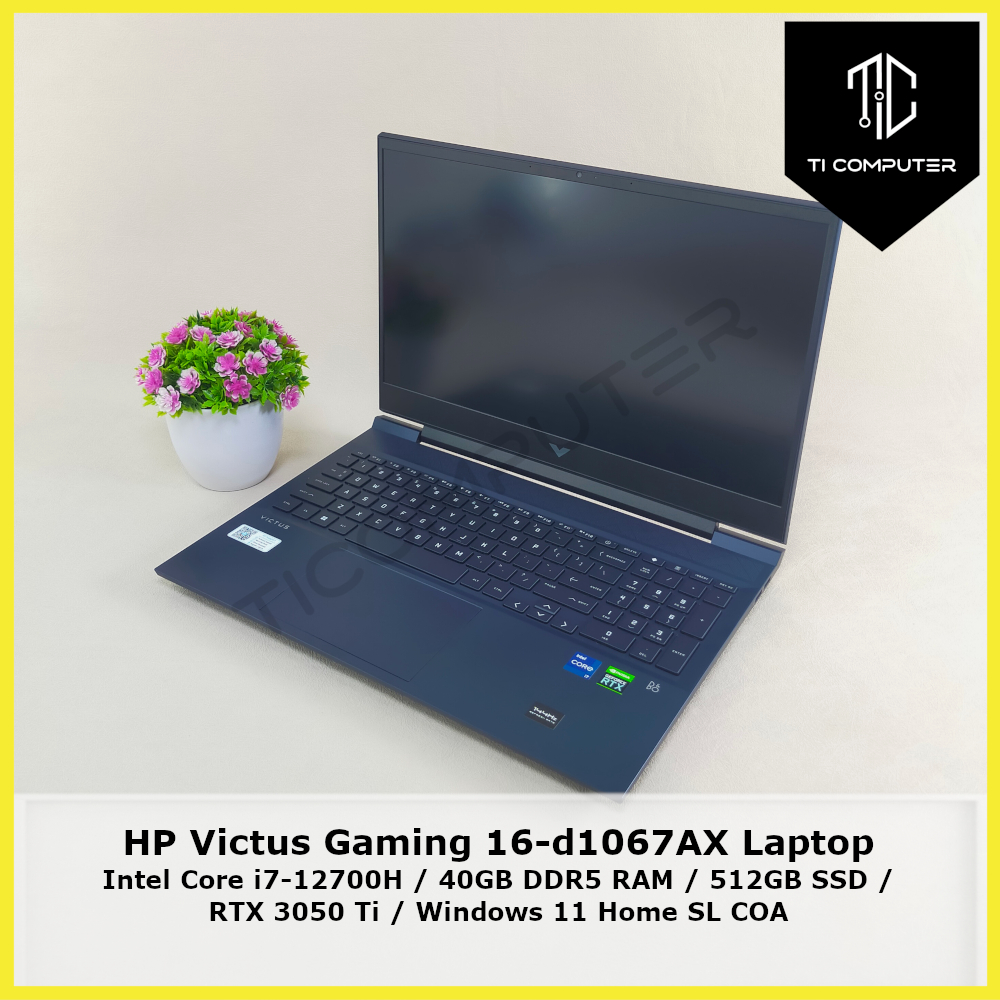 HP Victus Gaming 16 d1067AX Intel Core I7 12700H 2 3GHz 40GB DDR5 RAM hp-victus-gaming-16-d1067ax-intel-core-i7-12700h-2-3ghz-40gb-ddr5-ram