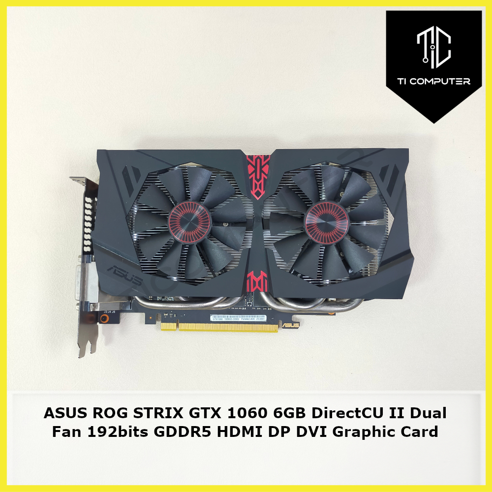 新品 GTX1060 ASUS STRIX-GTX1060-DC26G ASUS Video Card GTX 1060 3GB 192Bit GDDR5 Original Graphics Cards