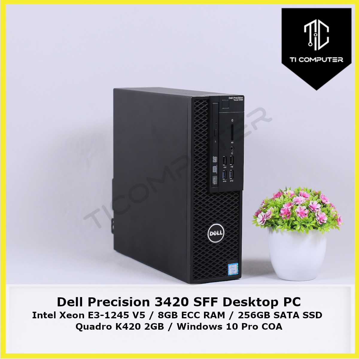 Dell Precision 3420 SFF Intel Xeon E3-1245 V5 8GB ECC RAM