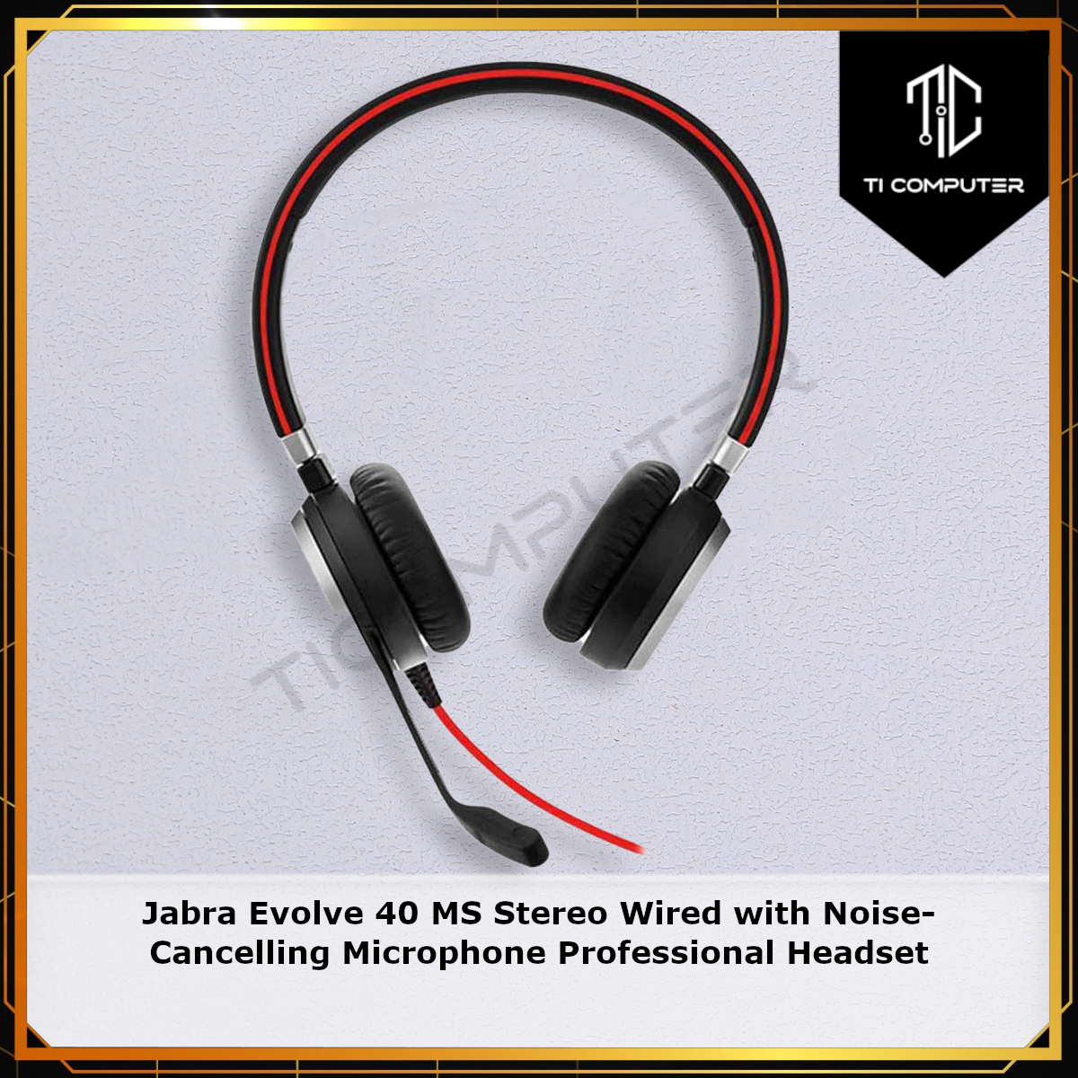 Noise Cancelling Jabra Evolve 40 Ms Professional Wired Headset