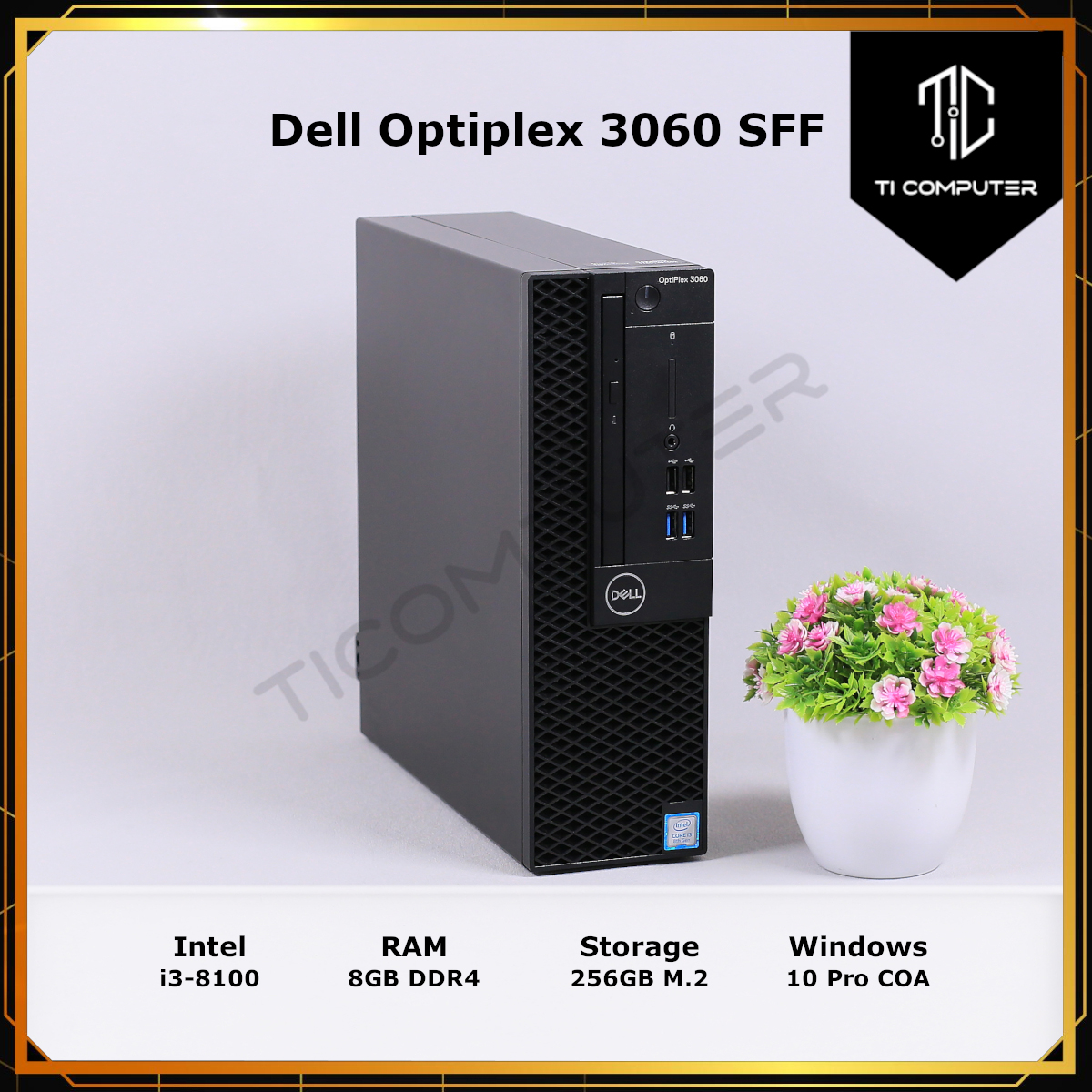 デスクトップ DELL OptiPlex 3060 Micro Core i3 8100T 3.1GHz/8GB