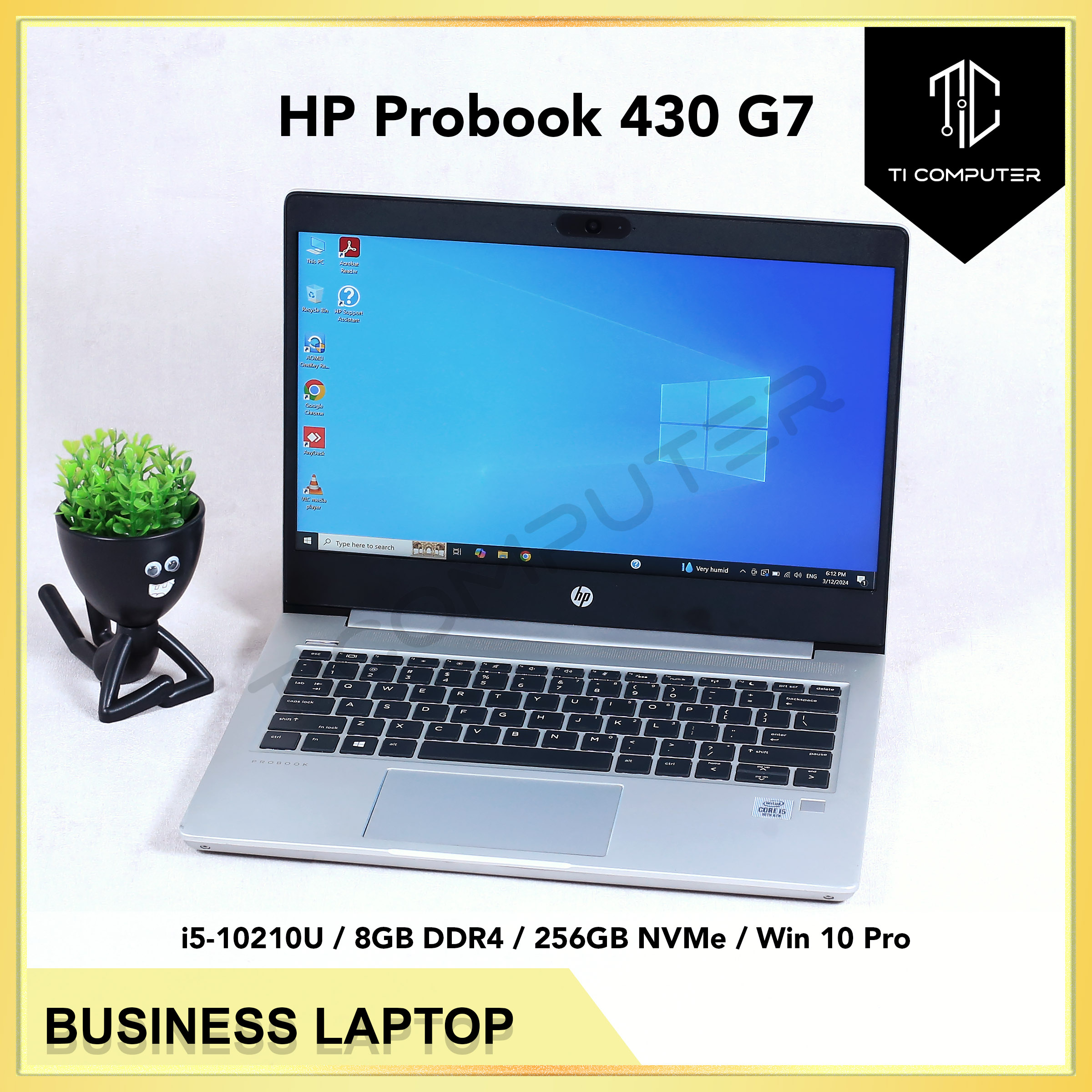 HP Probook 430 G7 Intel Core i5-10210U 1.6GHz 8GB DDR4 RAM 256GB