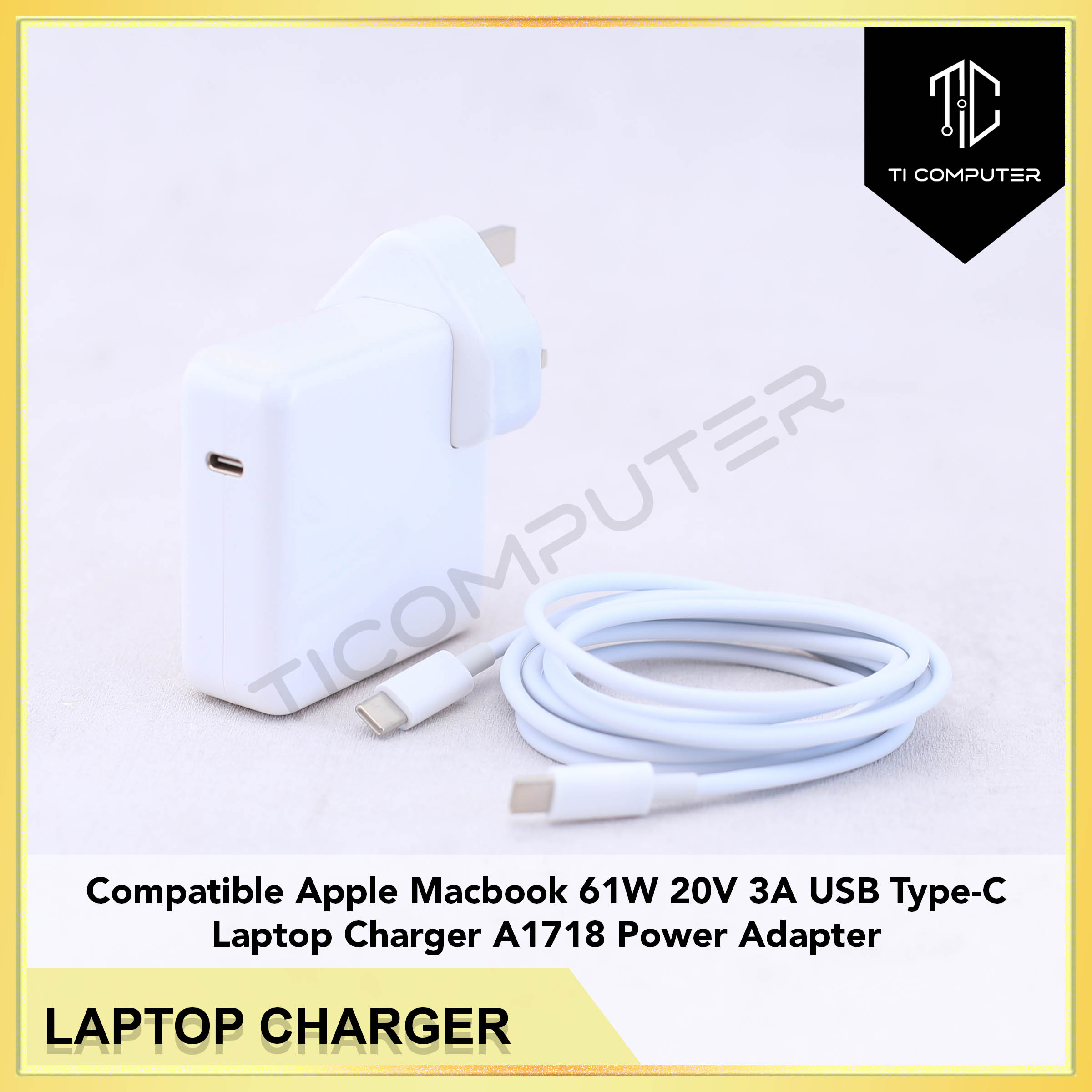 15 Inch Macbook Pro A1718 New Apple 61W USB-C Power Adapter A1718