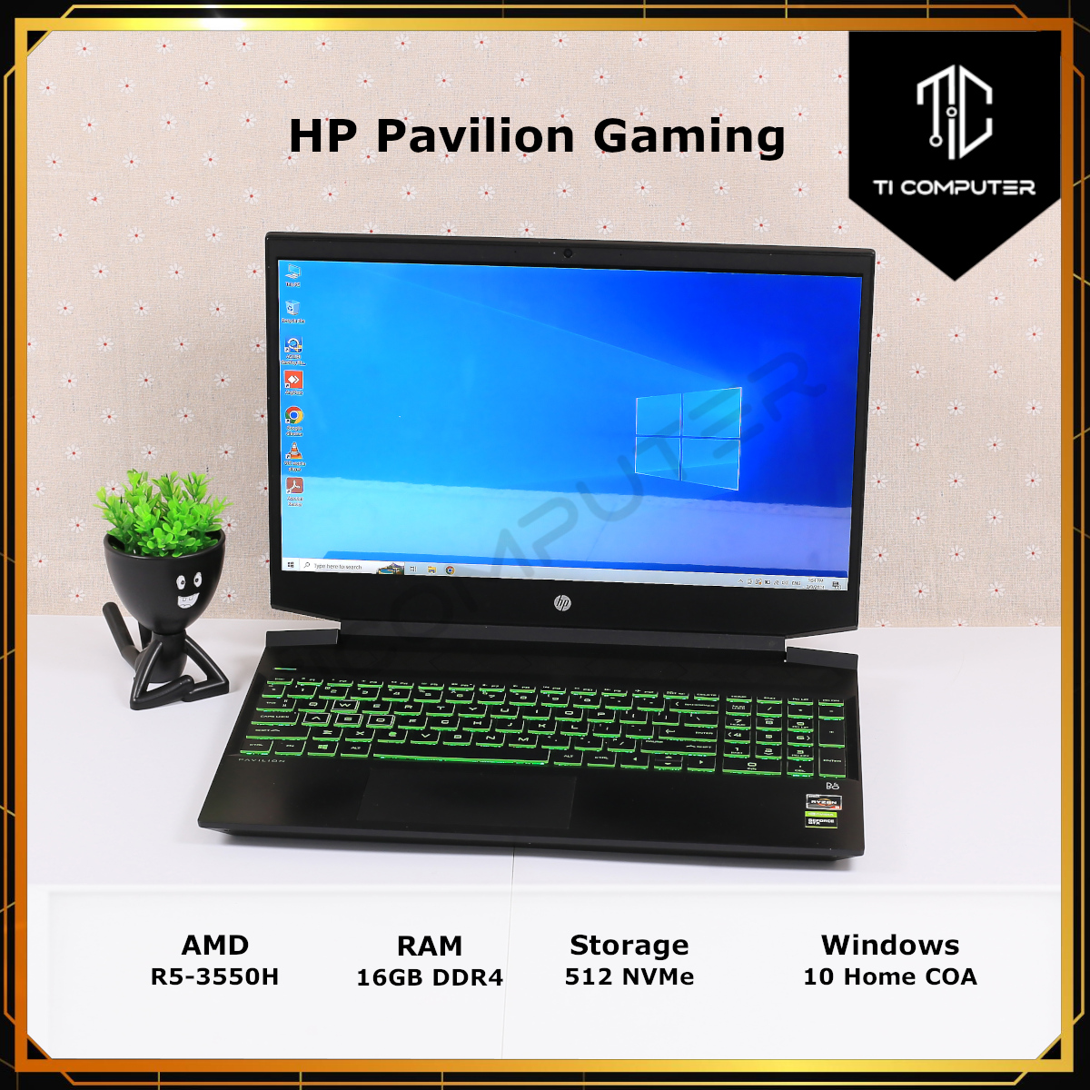 Amd Ryzen R5 3550h Gtx 1650 Hp Pavilion Gaming Laptop Ryzen 3550h