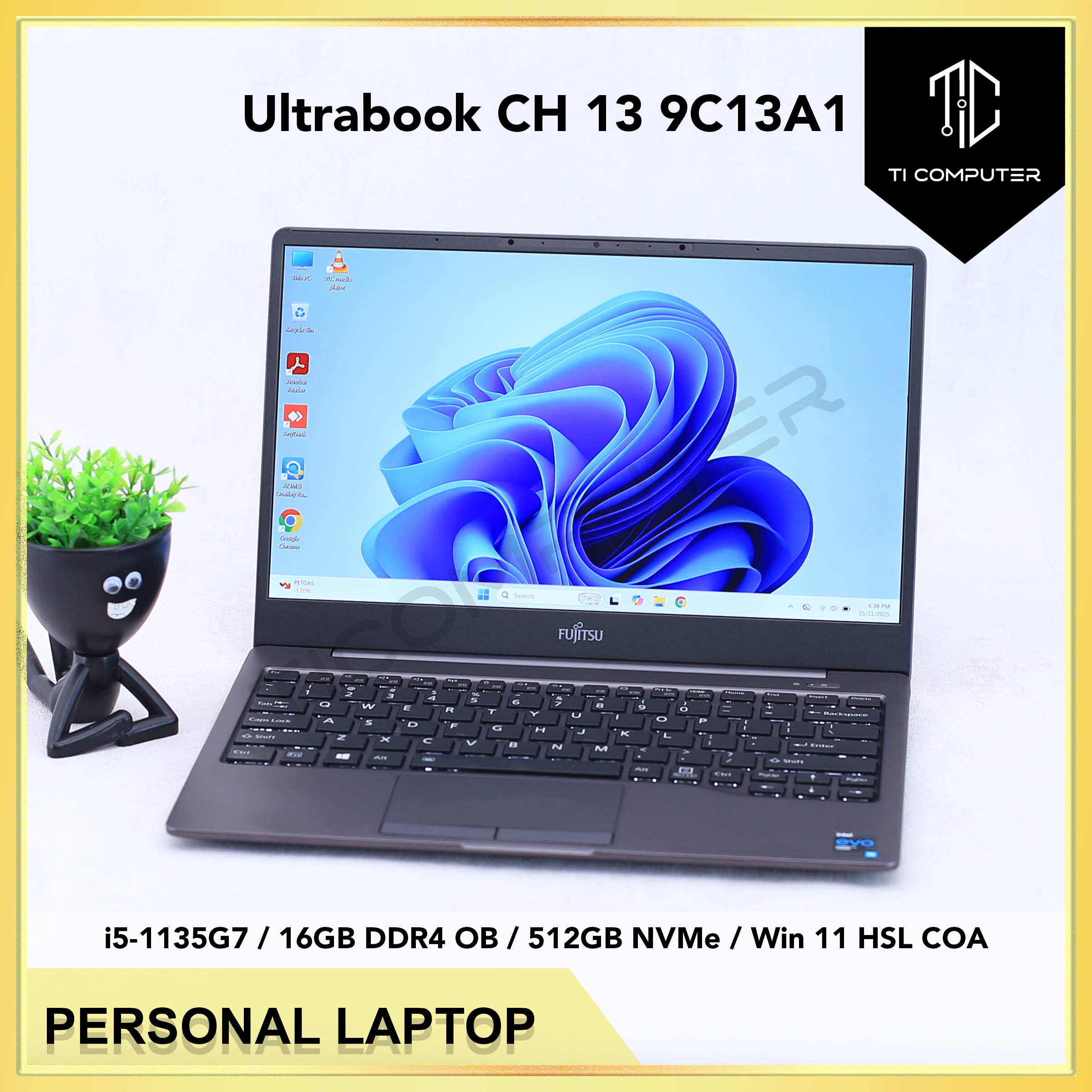 Fujitsu Ultrabook CH 13 9C13A1 Intel i5-1135G7 16GB OB RAM 512GB