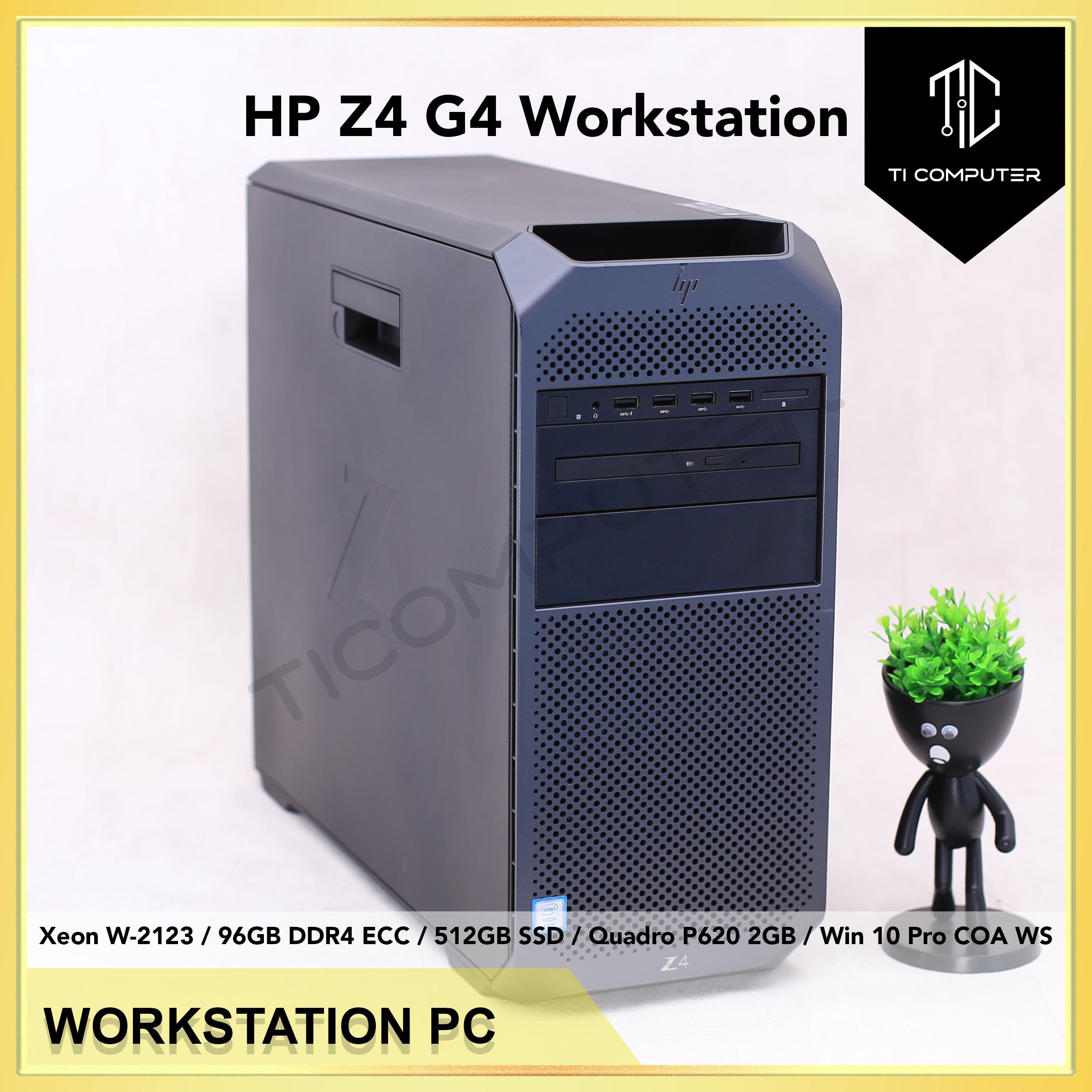 HP Z4 G4 Workstation Xeon W-2123 96GB DDR4 ECC SRAM Z Turbo Drive