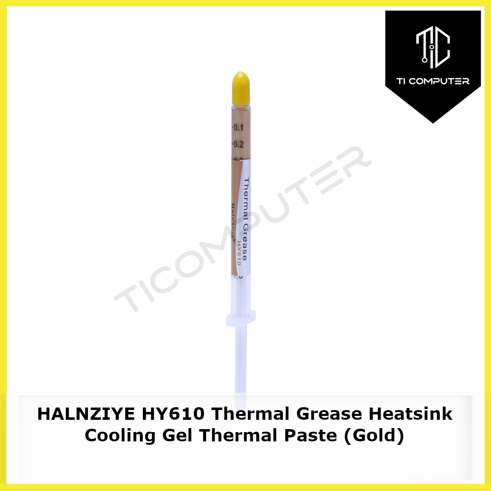 HALNZIYE HY610 Thermal Grease Heatsink Cooling Gel Thermal Paste (Gold)