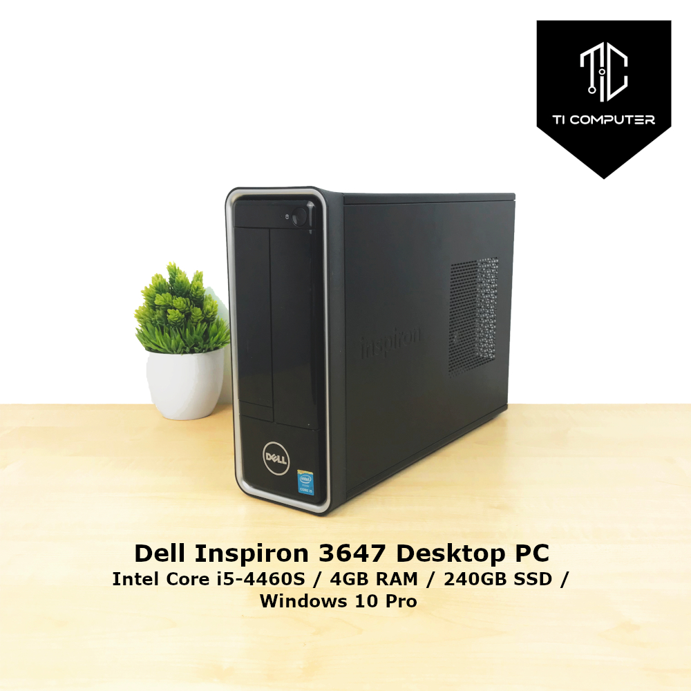 Dell Inspiron 3647 Intel Core i54460S 4GB RAM 240GB SSD Used Desktop PC