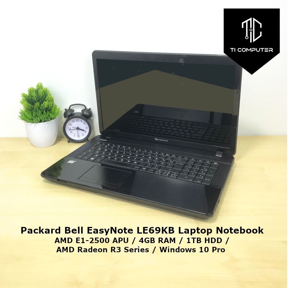 Packard Bell EasyNote LE69KB AMD E1-2500 APU 4GB RAM 1TB HDD AMD