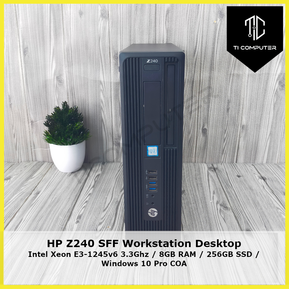HP Z240 SFF Intel Xeon E31245v6 3.3Ghz 8GB RAM 256GB SSD Workstation
