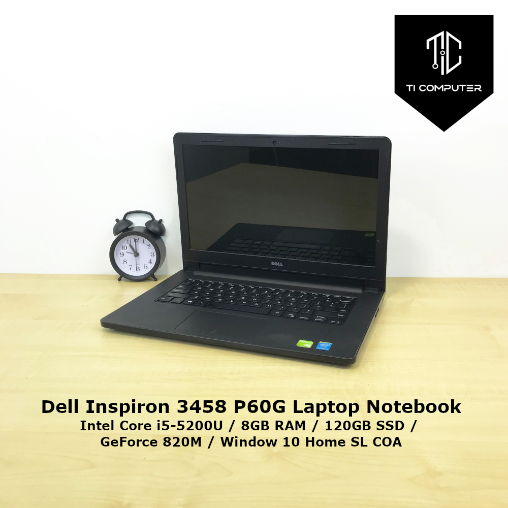 Dell Inspiron 3458 P60G Intel Core i5-5200U 2.2 GHz 8GB RAM 120GB
